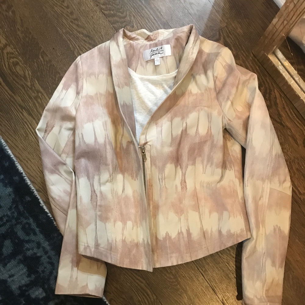 Nwot Bagdley Mischka leather jacket